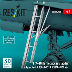 RESKIT RSU48-0548 F/A-18 Hornet access ladder only for Reskit RSU48-0310, RSU48-0140 kits (3D Printed) 1/48