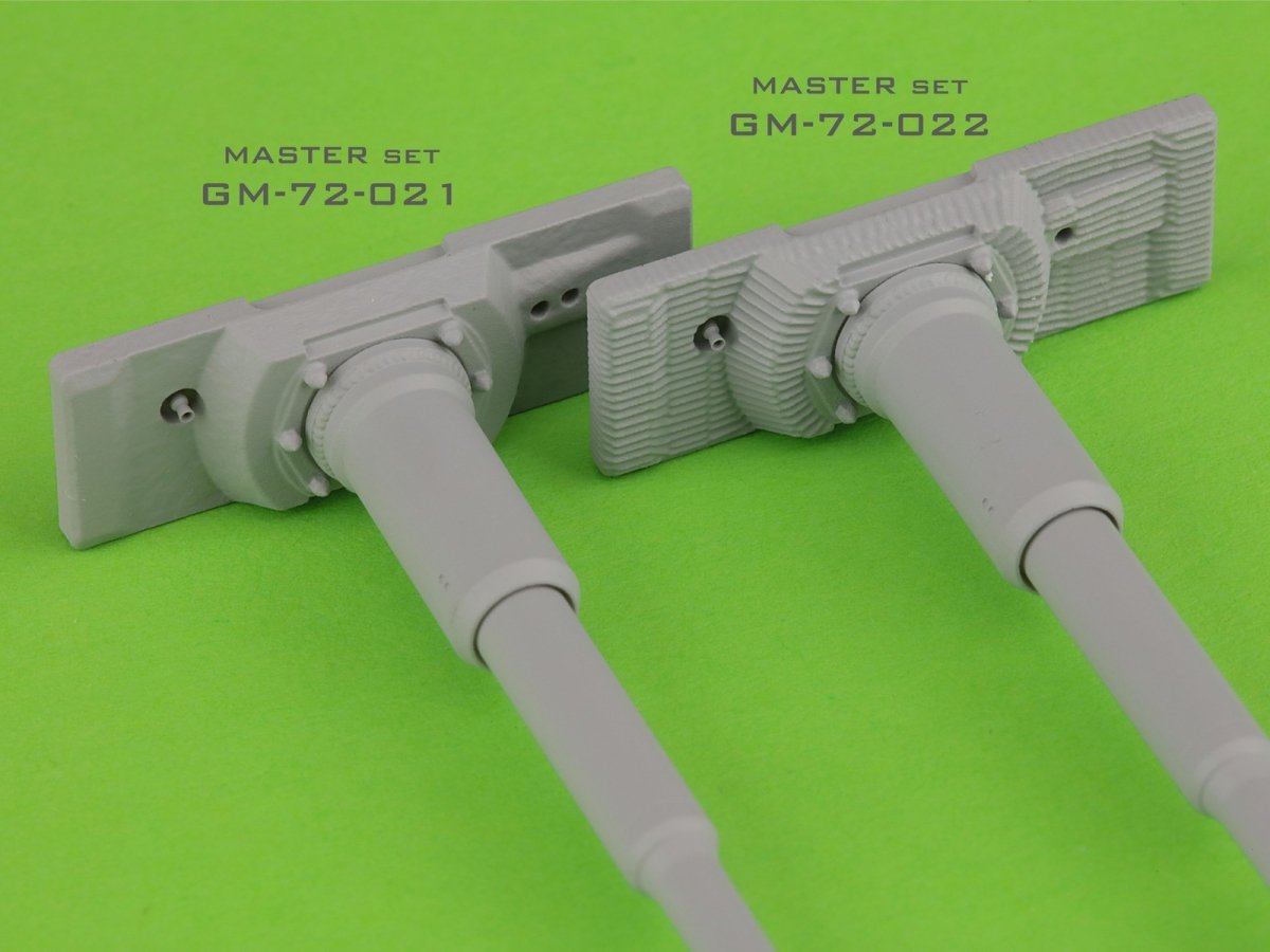 Master GM-72-021 PzKpfw VI Tiger I - MG-34 gun barrels &amp;amp; 88mm KwK36 L/56 with early muzzle break and standard gun mantlet 1/72 – zdjęcie 7