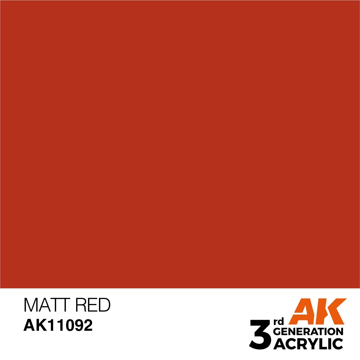AK Interactive AK11092 MATT RED – STANDARD 17ml