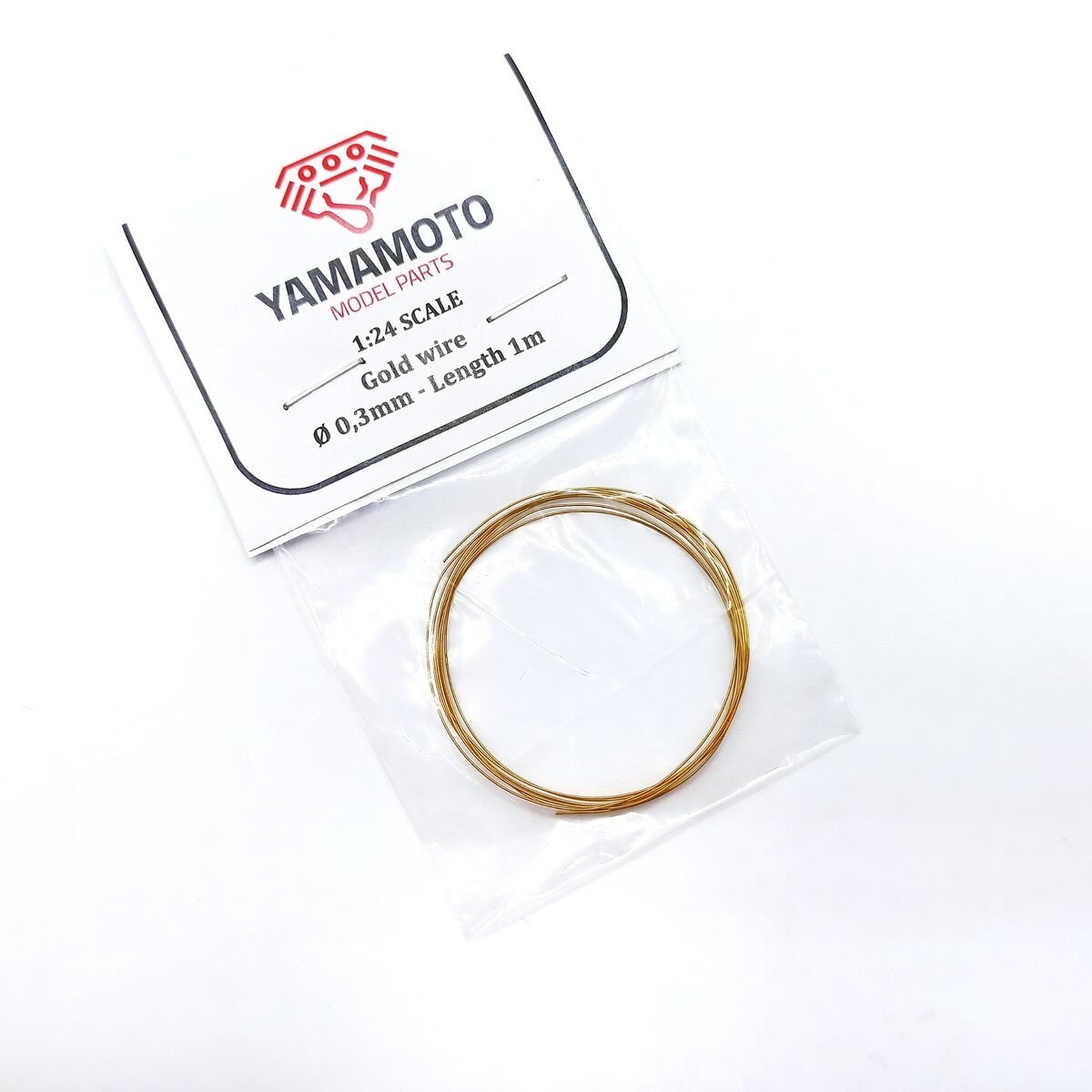 Yamamoto Model Parts YMPTUN87 Gold wire 0,3mm Length 1m 1/24