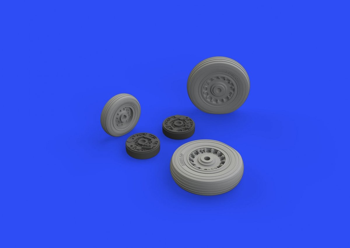 Eduard 672229 Buccaneer S.2C wheels for AIRFIX 1/72 – immagine 3