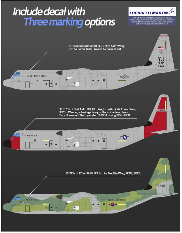 Academy 12631 C-130J-30 Hercules 1/144 – zdjęcie 3