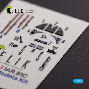 KELIK K72143 IAR.81c - interior 3D decals for IBG Models kit 1/72 – zdjęcie 4