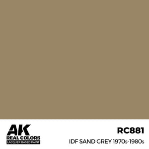 AK Interactive RC881 IDF Sand Gray 1970s-1980s 17 ml