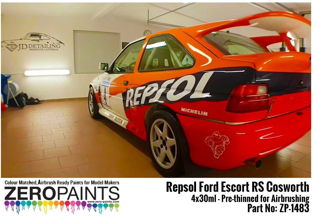 Zero Paints ZP-1483 Repsol Ford Escort RS Cosworth Paint Set 4x30ml – zdjęcie 2