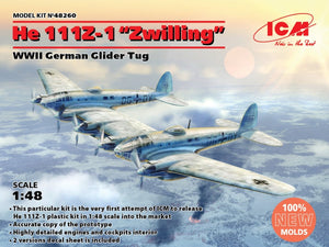 ICM 48260 He 111Z-1 “Zwilling”, WWII German Glider Tug 1/48