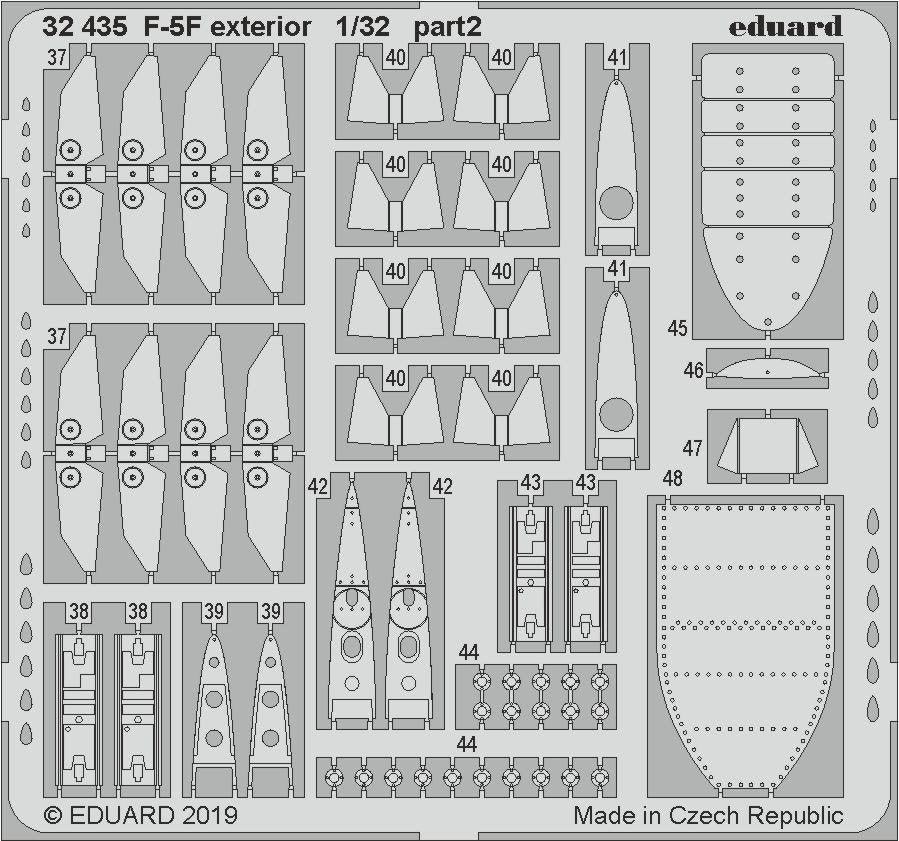 Eduard 32435 F-5F exterior 1/32 KITTY HAWK – image 2