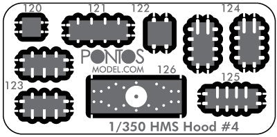 Pontos 35020WD1 HMS Hood Wooden Deck set Type 1 1/350 – Bild 2