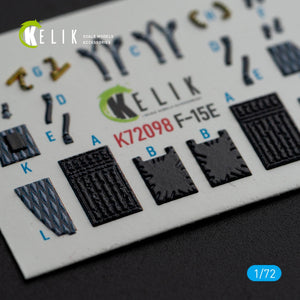 KELIK K72098 F-15E - interior 3D decals for GWH kit 1/72 – zdjęcie 5