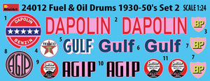 MiniArt 24012 Fuel and Oil Drums 1930-50’s Set 2 1/24 – zdjęcie 2