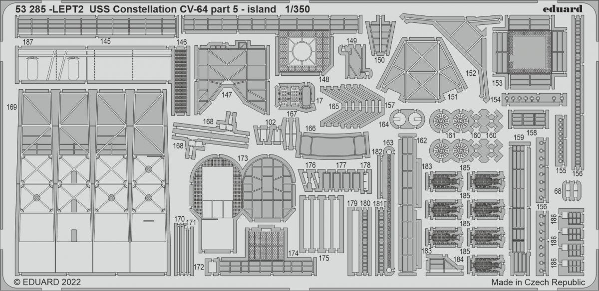 Eduard BIG5367 USS Constellation CV-64 PART II RUMPETER 1/350 – image 3