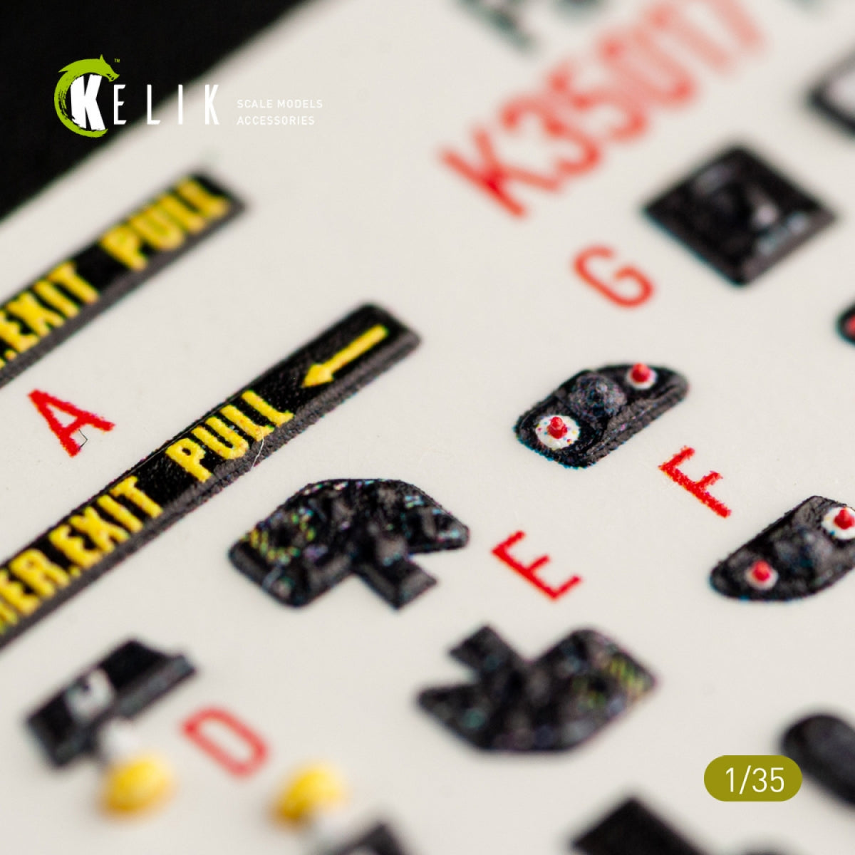 KELIK K35017 HH-60G PAVE HAWK INTERIOR 3D DECALS FOR KITTY HAWK KIT 1/35 – image 10