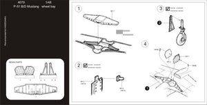 Aires 4219 P-51D Mustang wheel bay 1/48 TAMIYA – zdjęcie 2