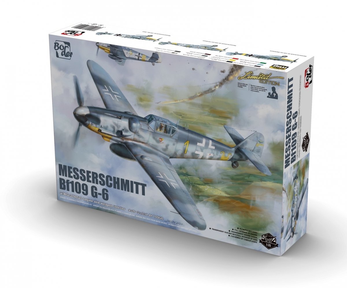 Border Model BF-001 Messerschmitt BF109G-6 &amp;quot;Gustav&amp;quot; 1/35 – immagine 2