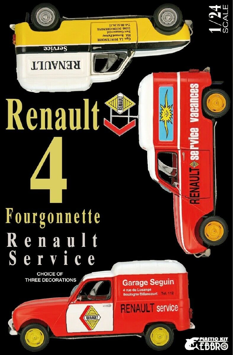 EBBRO 25012 Renault 4 Fourgonnette 1/24