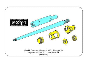 Aber 48L-22 Lufa Pak 43/3 L/71 8,8cm do Jagdpanter 1/48 – zdjęcie 14