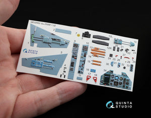 Quinta Studio QD32002 Su-25SM 3D-Printed &amp;amp; colored Interior on decal paper (for Trumpeter kit) 1/32 – image 2
