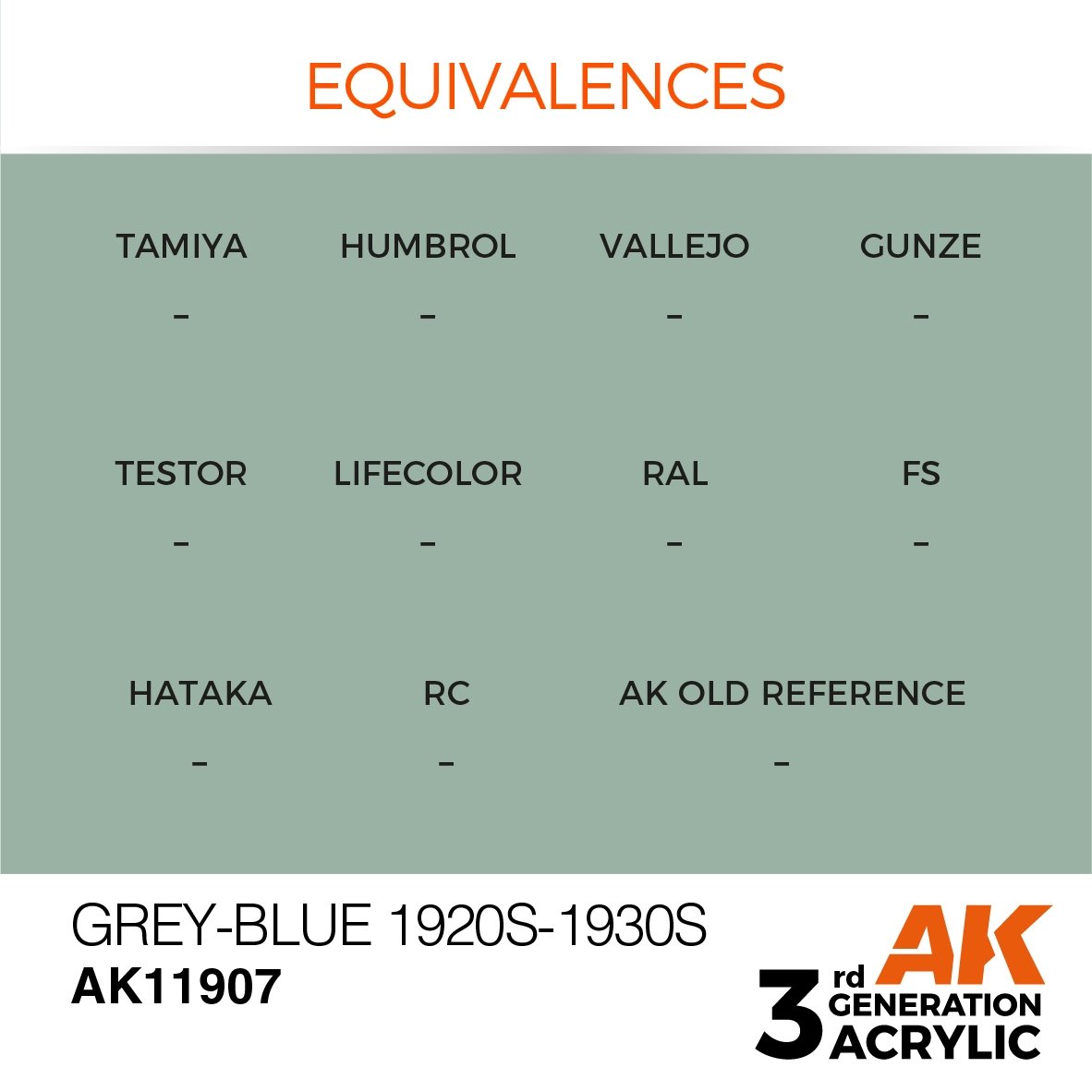 AK Interactive AK11907 GREY-BLUE 1920S-1930S – AIR 17ml – zdjęcie 3