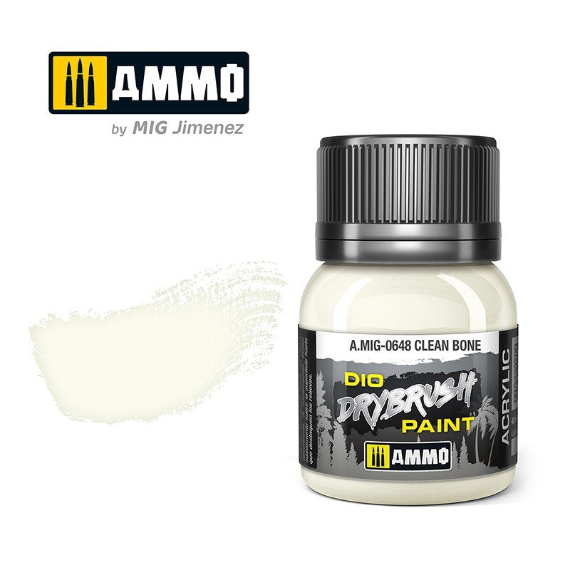 Ammo of Mig 0648 DRYBRUSH Clean Bone 40ml