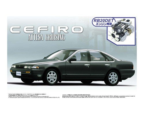 Aoshima 04256 Nissan Cefiro Attesa Cruising 1990 Type intermédiaire avec moteur 1/24