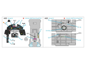 Quinta Studio QDS-48390 Macchi C.202 Folgore Late 3D-Printed &amp;amp; coloured Interior on decal paper (Hasegawa/Eduard) (Small version) 1/48 – zdjęcie 2