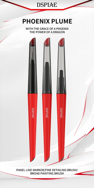 DSPIAE PT-FB Phoenix Plume Interchangeable Fine Detailing Brush Handle / Phoenix Plume Wymienny uchwyt pędzla do precyzyjnych detali – zdjęcie 2