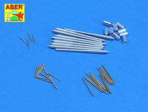 Aber 350L-67 Set of barrels for Italian Battleship: RN Roma 381mm x 9, 152mm x 12, 90mm x 12 1/350