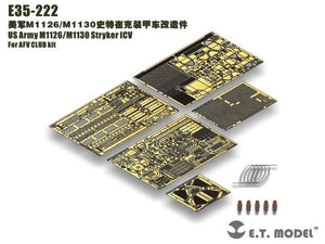 E.T. Model E35-222 US Army M1126/M1130 Stryker ICV (For AFV CLUB kit) 1/35