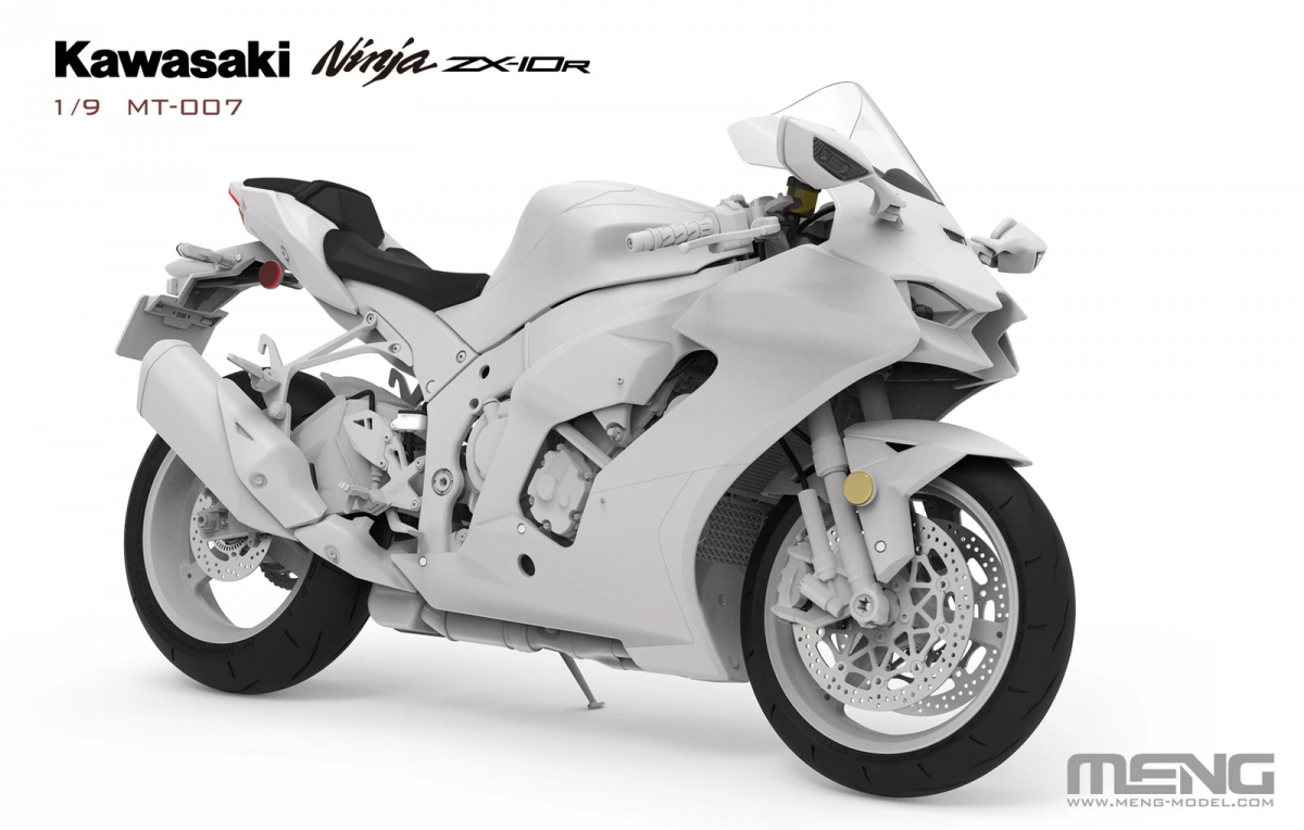Meng Model MT-007 Kawasaki Ninja ZX-10R 1/9 – zdjęcie 4