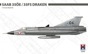Hobby 2000 72056 Saab 35ÖE/35FS Draken ( HASEGAWA + CARTOGRAF + MASKI ) 1/72