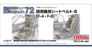 Fine Molds NA10 Modern Aircraft Seatbelt Set 4 (F-4, F-8 etc.) 1/72