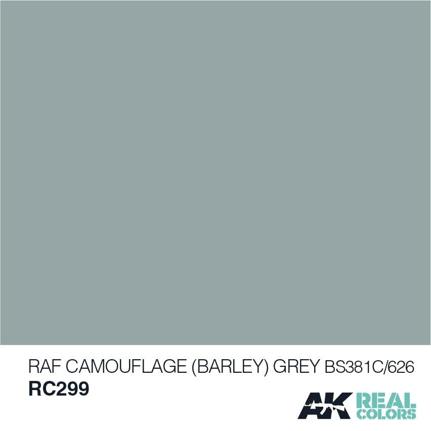 AK Interactive RC299 RAF CAMOUFLAGE (BARLEY) GREY BS381C/626 – 10ML – zdjęcie 2