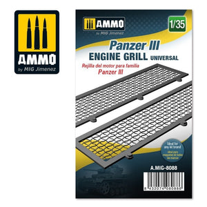 Ammo of Mig 8088 Panzer III engine grills universal 1/35