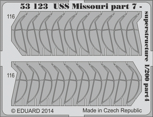 Eduard 53123 USS Missouri part 7 - superstructure TRUMPETER 1/200 – zdjęcie 4