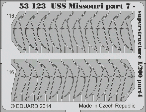 Eduard 53123 USS Missouri part 7 - superstructure TRUMPETER 1/200 – zdjęcie 4
