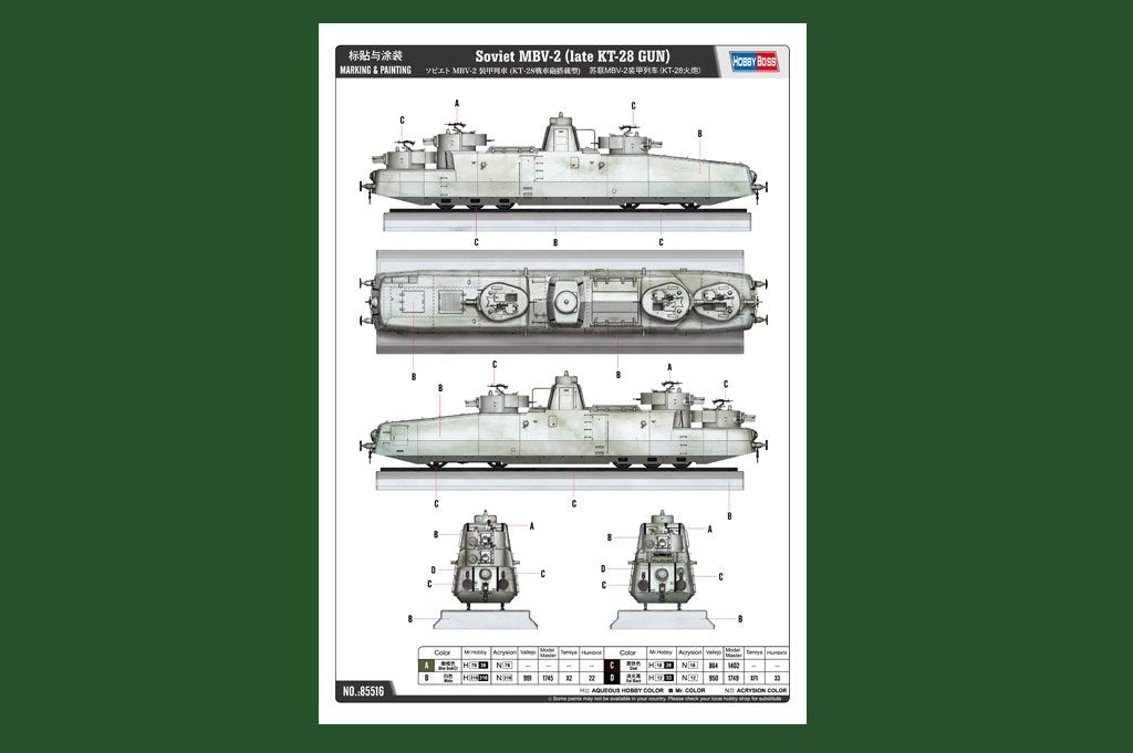 Hobby Boss 85516 Soviet MBV-2 (Late KT-28 Gun) 1/35 – zdjęcie 3
