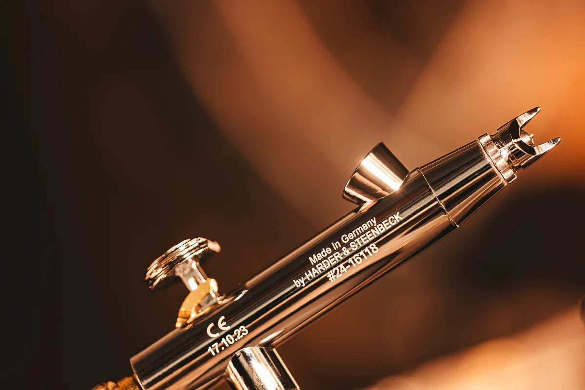 Harder &amp;amp; Steenbeck 121233 Aerograf Evolution CR Plus 2024 2w1 (dysza 0,28mm + 0,45 mm) – zdjęcie 7