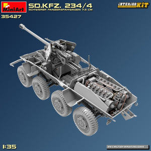 MiniArt 35427 Sd.Kfz. 234/4 SCHWERER PANZERSPÄHWAGEN 7,5 cm. INTERIOR KIT 1/35 – zdjęcie 19