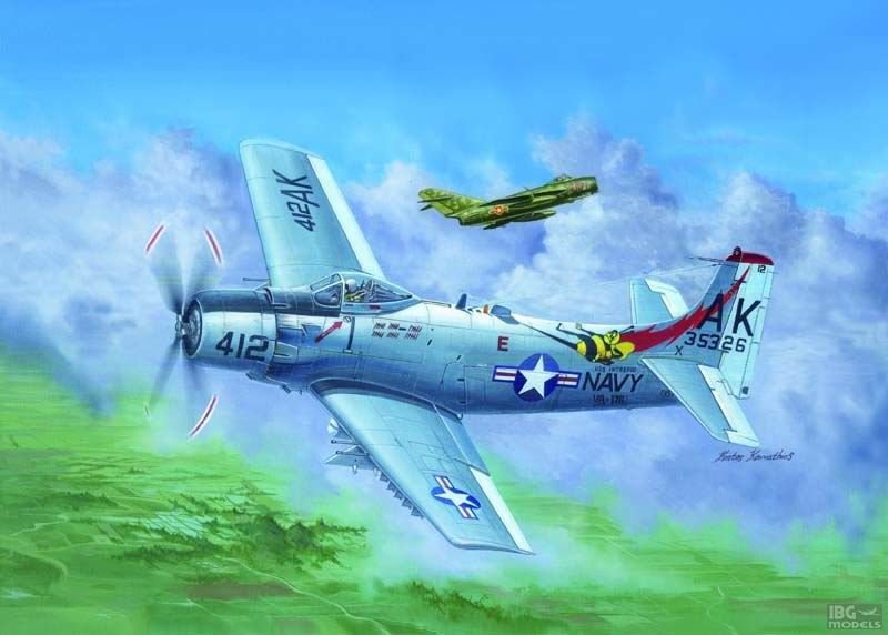 Trumpeter 02253 A-1H AD-6 Skyraider 1/32