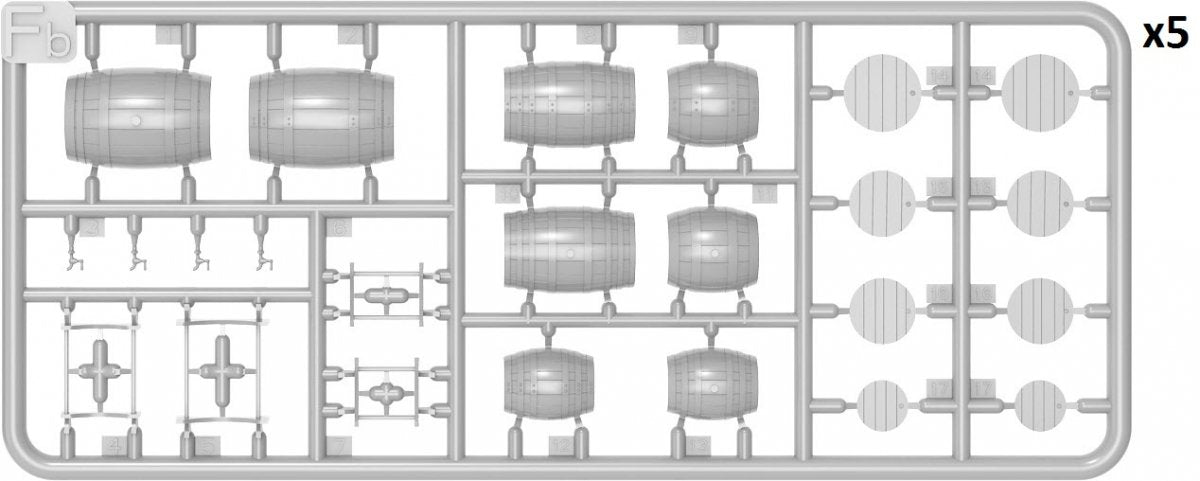 MiniArt 49014 WOODEN BARRELS 1/48 – zdjęcie 3
