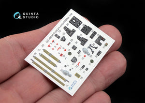 Quinta Studio QD48034 P-39Q/N 3D-Printed &amp;amp; colored Interior on decal paper (for Hasegawa kit) 1/48 – image 2
