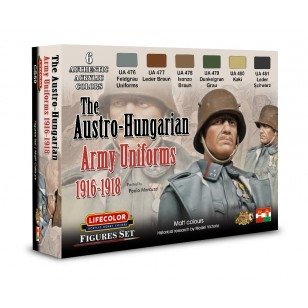 Lifecolor CS59 Acrylic paint set Austro-Hungarian uniforms 6x22ml