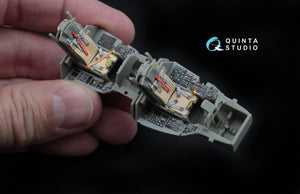 Quinta Studio QD48045 F-16D (block 30/40/50) 3D-Printed &amp;amp; colored Interior on decal paper (for Kinetic kit) 1/48 – image 5