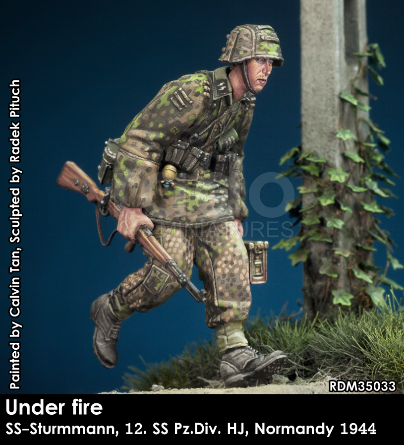 RADO Miniatures RDM35033 Under fire. W-SS Sturmmann, 12. SS-Pz.Div. HJ, Normandy 1944 1/35 – imagen 3