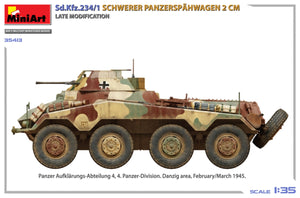 MiniArt 35413 Sd.Kfz.234/1 Schwerer Panzerspähwagen (2 cm). Late Mod 1/35 – zdjęcie 6