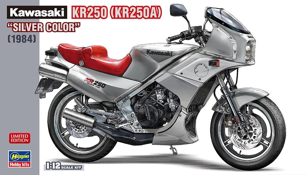 Hasegawa 21747 Kawasaki KR250 (KR250A) &amp;quot;Silver Color&amp;quot; (1984) 1/12