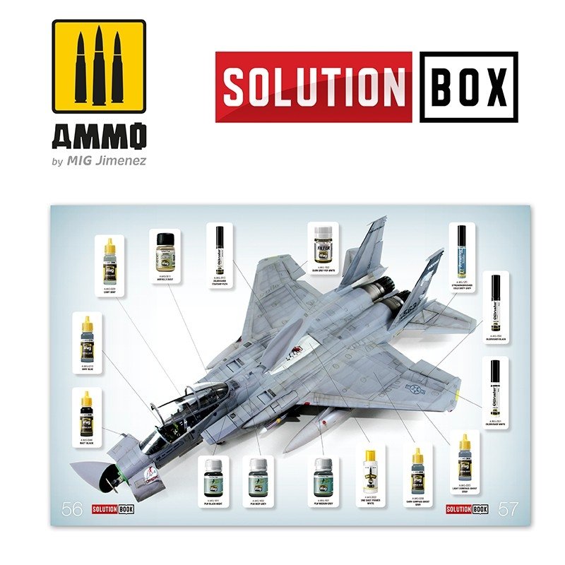 AMMO of Mig Jimenez 6509 How To Paint USAF Navy Grey Fighters Solution Book – zdjęcie 7