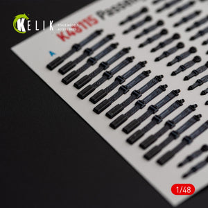 KELIK K48115 Passenger Seat Belts for MH-60/UH-60 Black Hawk - interior 3D decals for ICM kit 1/48 – image 3