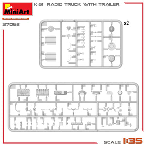 Miniart 37062 K-51 RADIO TRUCK WITH TRAILER 1/35 – image 7