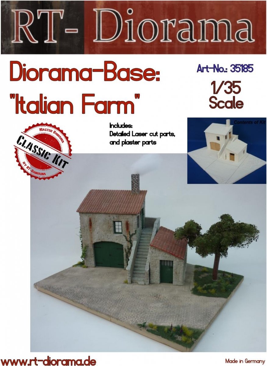 RT-Diorama 35185 Diorama-Base: &amp;quot;Italian Farm&amp;quot; 1/35